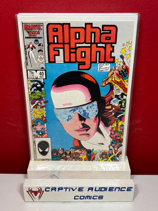 Alpha Flight, Vol. 1 #40 - 25th Anniversary Frame Cover - VF/NM
