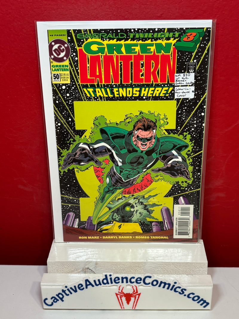 Green Lantern, Vol. 3 #50 - 1st Kyle Rayner - Glow in the Dark Cover - NM