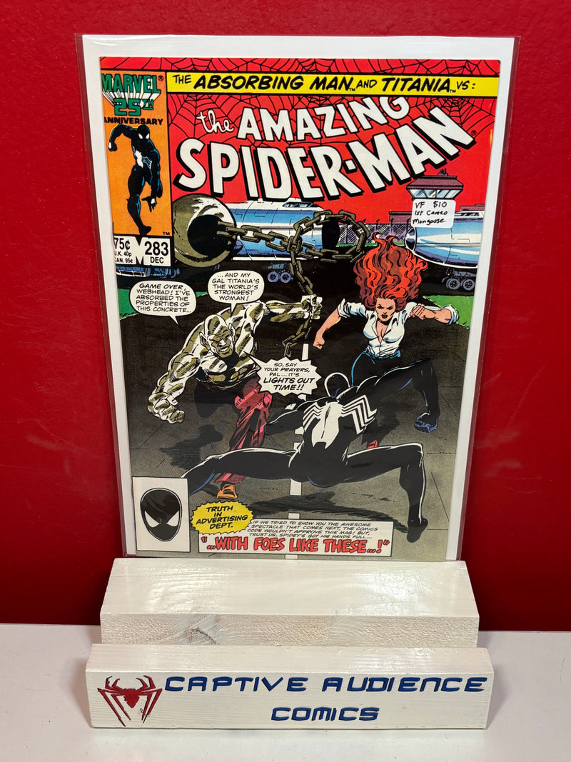 Amazing Spider-Man, The Vol. 1 #283 - 1st Cameo Mongoose - VF