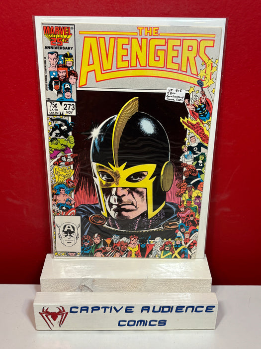 Avengers, The Vol. 1 #273 - 25th Anniversary Frame Cover - VF