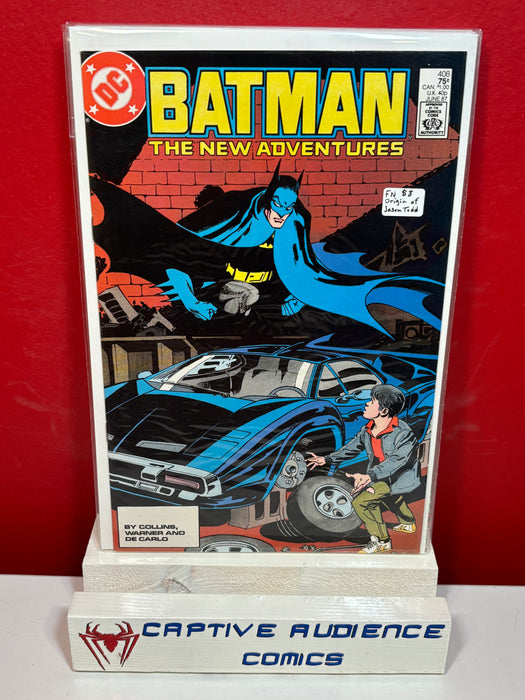 Batman, Vol. 1 #408 - Origin of Jason Todd - FN