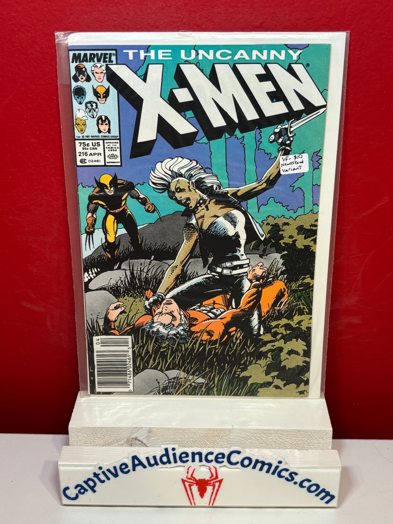 Uncanny X-Men, Vol. 1 #216 - Newsstand Variant - VF-