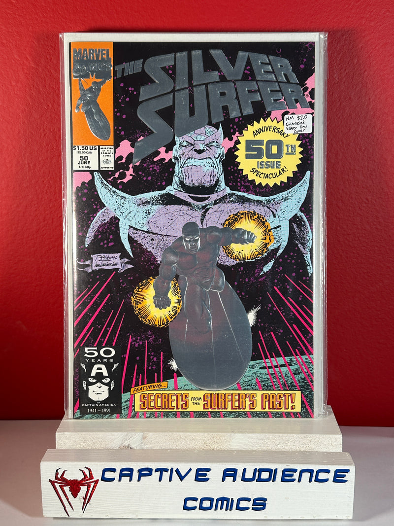 Silver Surfer, Vol. 3 #50 - Embossed Silver Foil Cover - NM