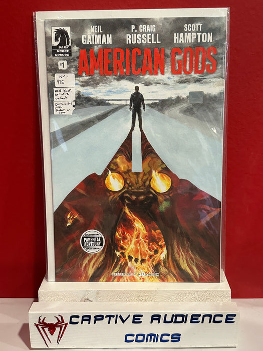 American Gods: Shadows #1 - Nerd Block Exclusive Variant - Distributed with Sticker on Cover - NM-