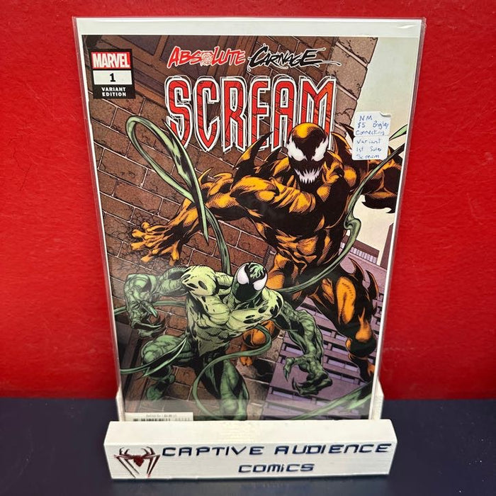 Absolute Carnage Scream #1 - Bagley Connecting Variant - 1st Solo Scream - NM