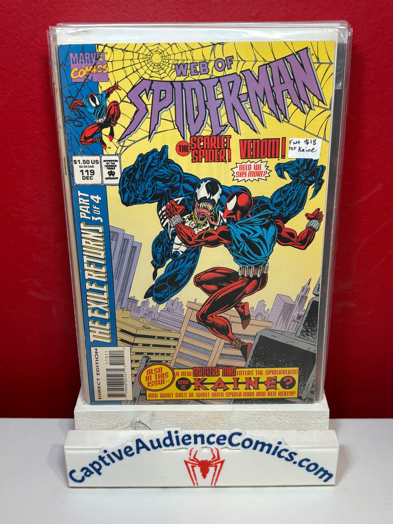 Web of Spider-Man, Vol. 1 #119 - 1st Kaine - FN+