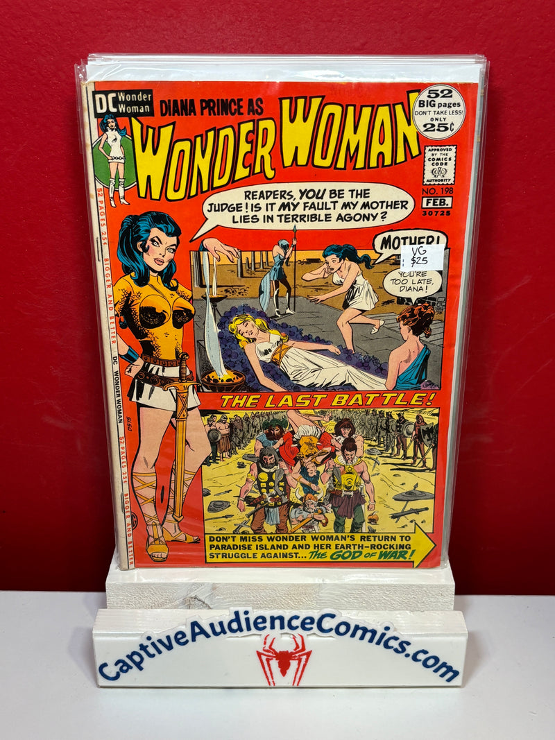 Wonder Woman, Vol. 1 #198 - VG