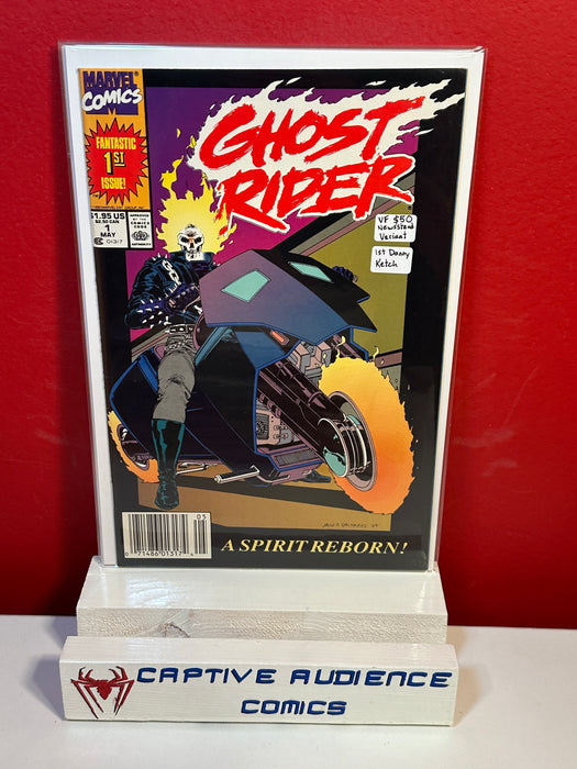 Ghost Rider, Vol. 2 #1 - Newsstand Edition - 1st Danny Ketch - VF