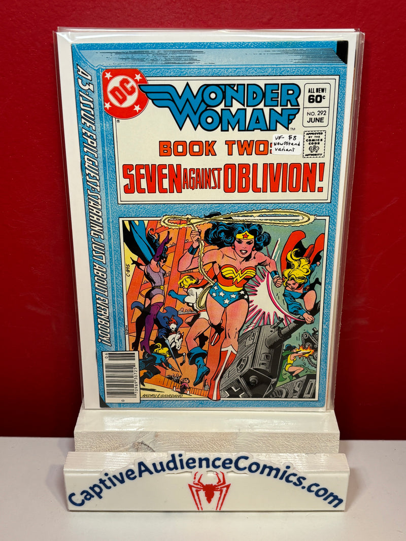 Wonder Woman, Vol. 1 #292 - Newsstand Variant - VF-