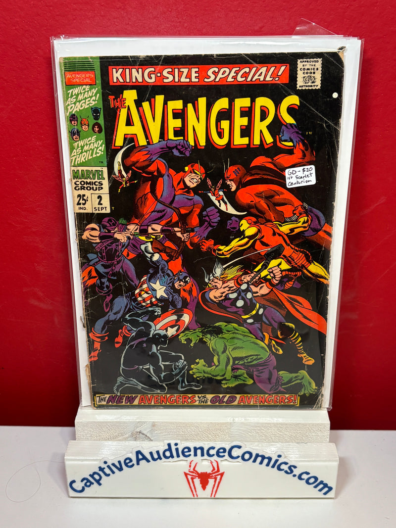 The Avengers, Vol. 1 Annual #2 - 1st Scarlet Centurion - GD-