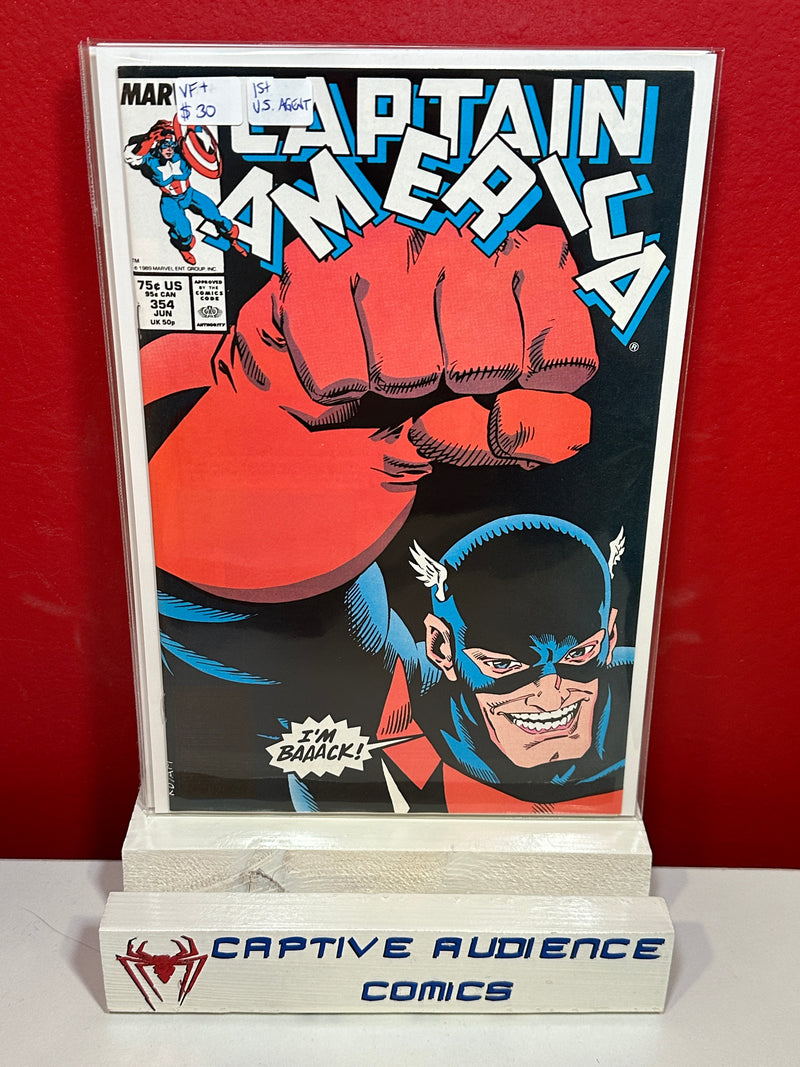 Captain America, Vol. 1 #354 - 1st U.S. Agent - VF+