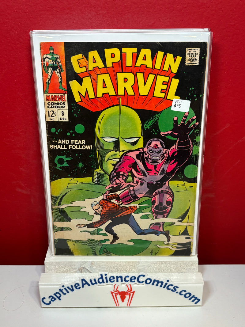 Captain Marvel, Vol. 1 #8 - VG-