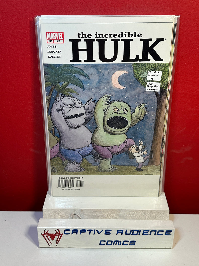 Incredible Hulk, The Vol. 2 #49 - Where the Wild Things are Homage - VF