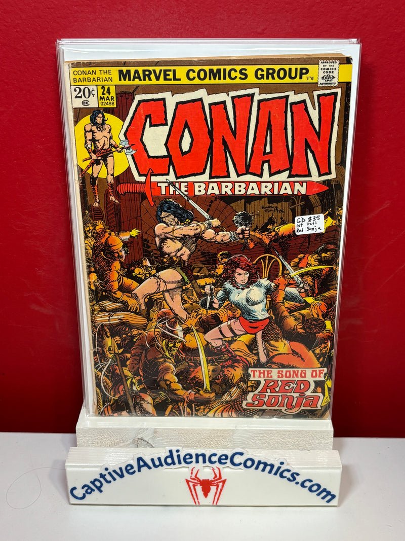 Conan the Barbarian, Vol. 1 #24 - 1st Red Sonja - GD