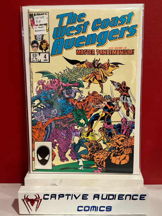 West Coast Avengers, The Vol. 2 #4 - 1st Master Pandemonium - VF/NM