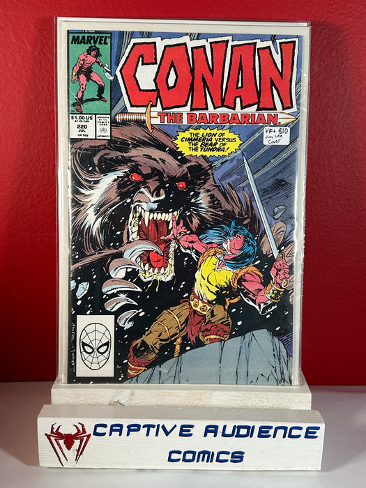 Conan the Barbarian, Vol. 1 #220 - Jim Lee Cover - VF+