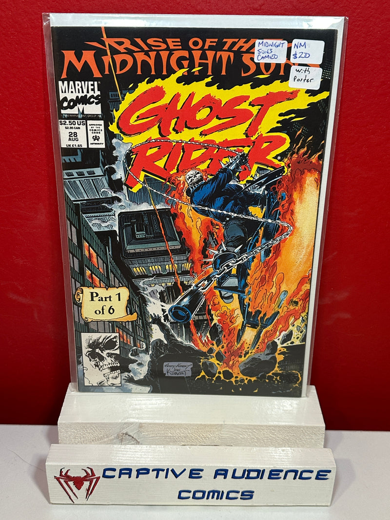 Ghost Rider, Vol. 2 #28 - Midnight Sons Cameo - w/ Poster - NM