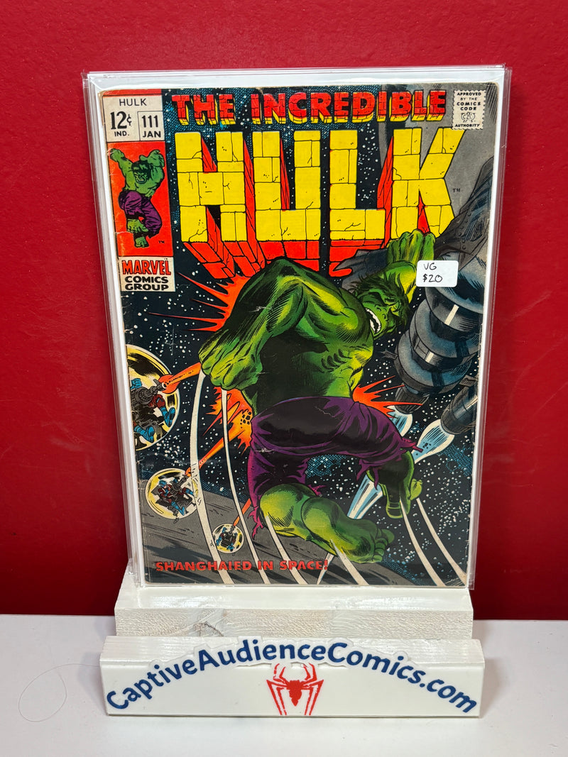 Incredible Hulk, The, Vol. 1 #111 - VG