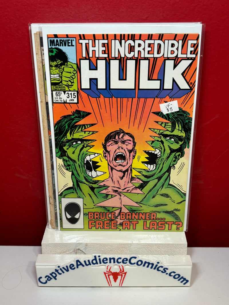 Incredible Hulk, The, Vol. 1 #315 - VF-