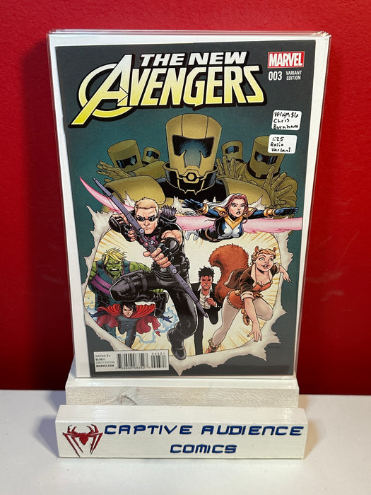 New Avengers, Vol. 4 #3 - Chris Burnham - 1:25 Ratio Variant - VF/NM