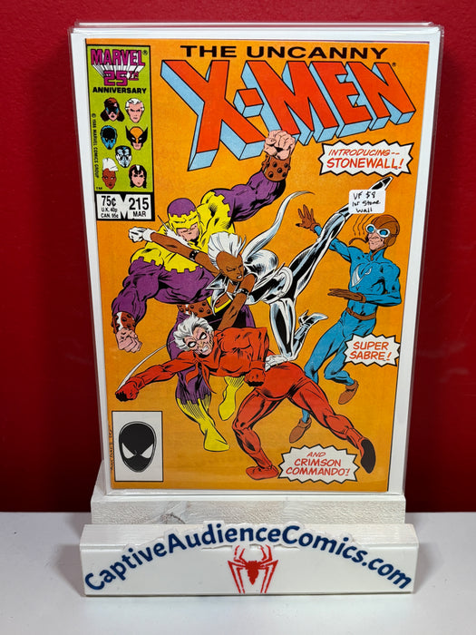 Uncanny X-Men, Vol. 1 #215 - 1st Stone Wall - VF