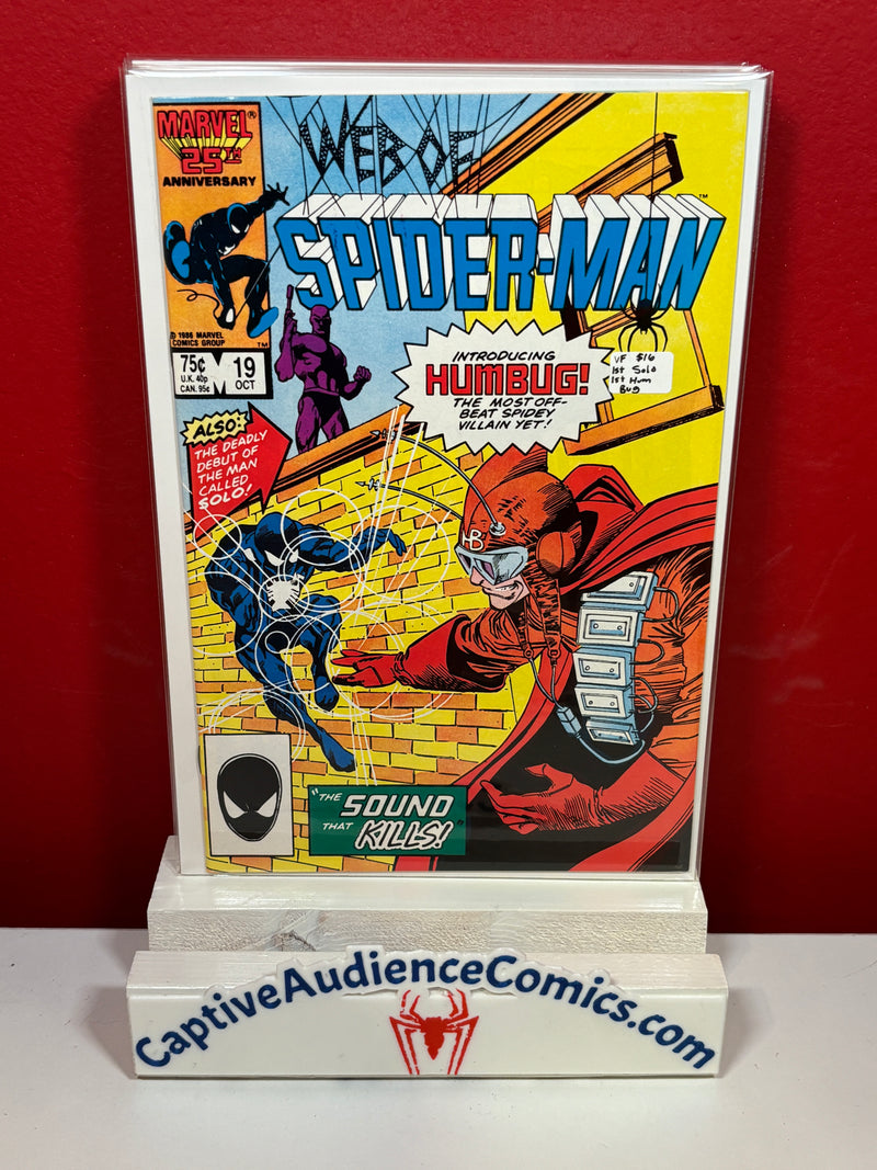 Web of Spider-Man, Vol. 1 #19 - 1st Solo - 1st Hum Bug - VF