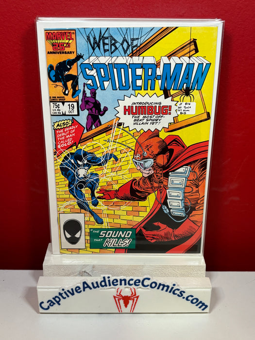 Web of Spider-Man, Vol. 1 #19 - 1st Solo - 1st Hum Bug - VF