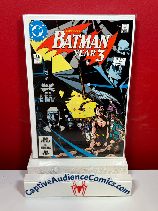 Batman, Vol. 1 #436 - 1st Tim Drake - VF-