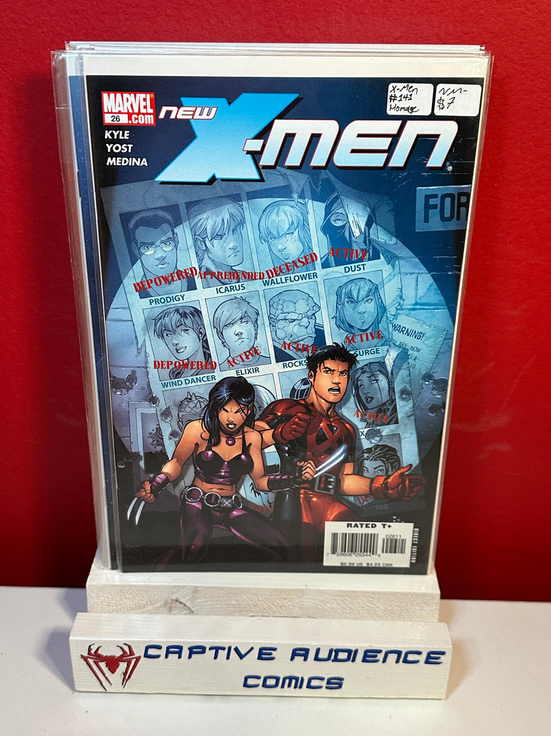 New X-Men (Academy X) #26 - X-Men #141 Homage - NM-