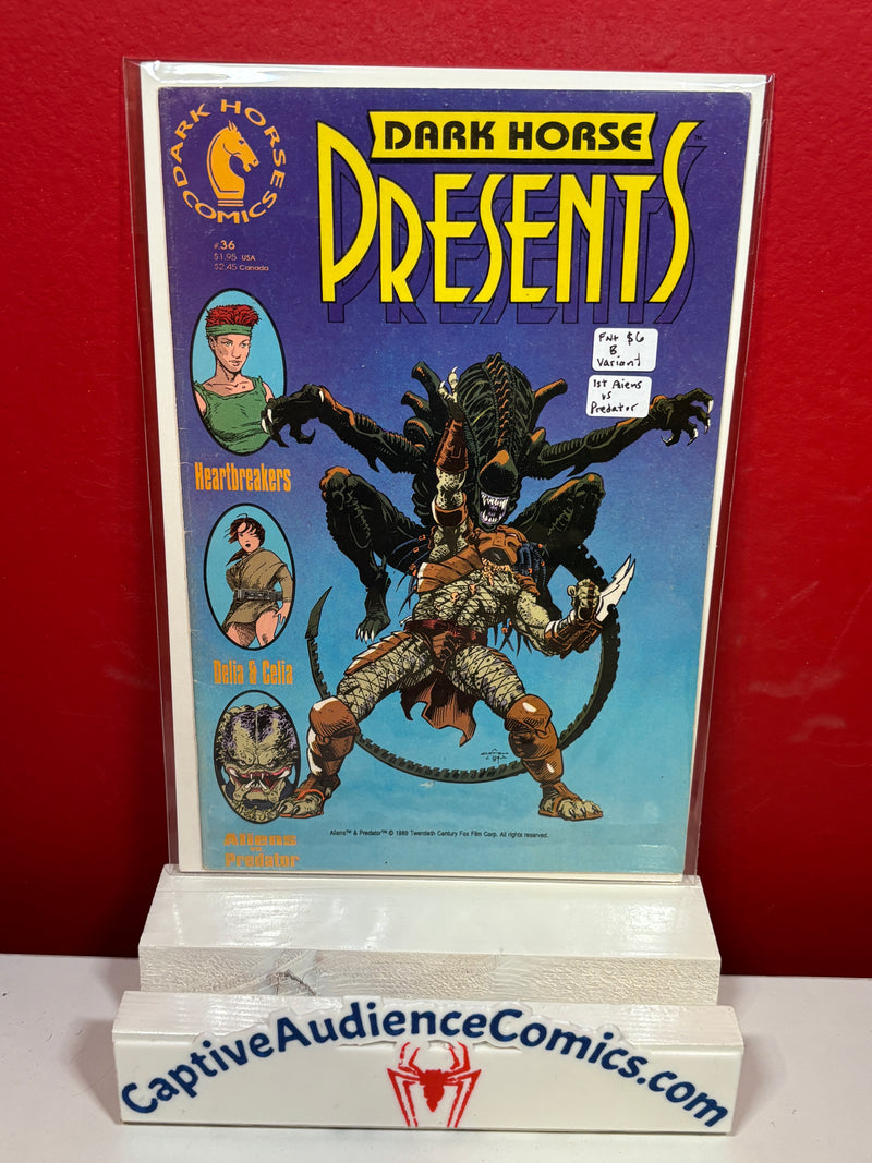 Dark Horse Presents, Vol. 1 #36 - B Variant - 1st Aliens vs Predator - FN+