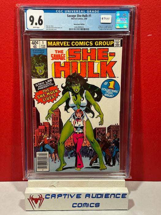 Savage She-Hulk, The #1 - 1st She-Hulk Newsstand Edition - CGC 9.6