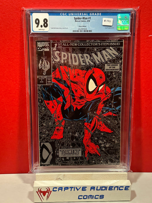 Spider-Man, Vol. 1 #1 - Silver Edition - CGC 9.8