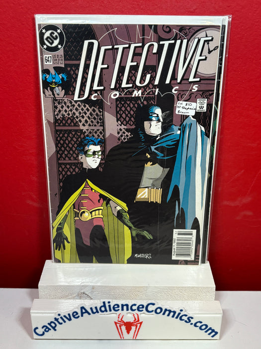 Detective Comics, Vol. 1 #647 - 1st Stephanie Brown - FN
