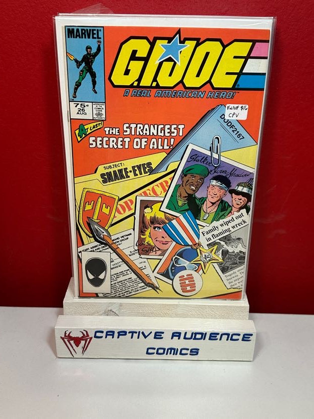 G.I. Joe: A Real American Hero #26 - CPV - FN/VF