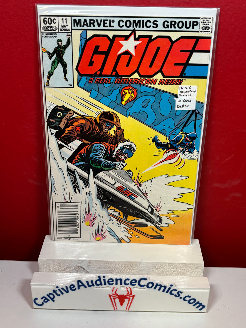 G.I. Joe: A Real American Hero #11 - Newsstand Variant - 1st Cameo Destro - FN