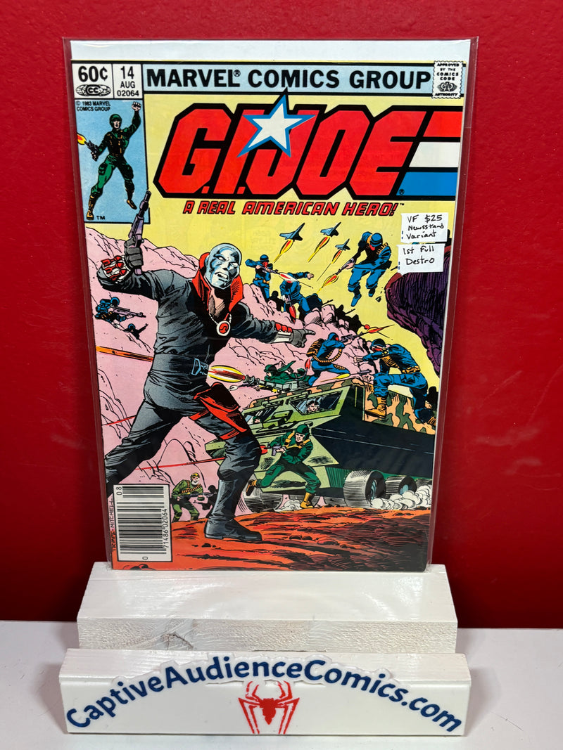 G.I. Joe: A Real American Hero #14 - Newsstand Variant - 1st Full Destro - VF