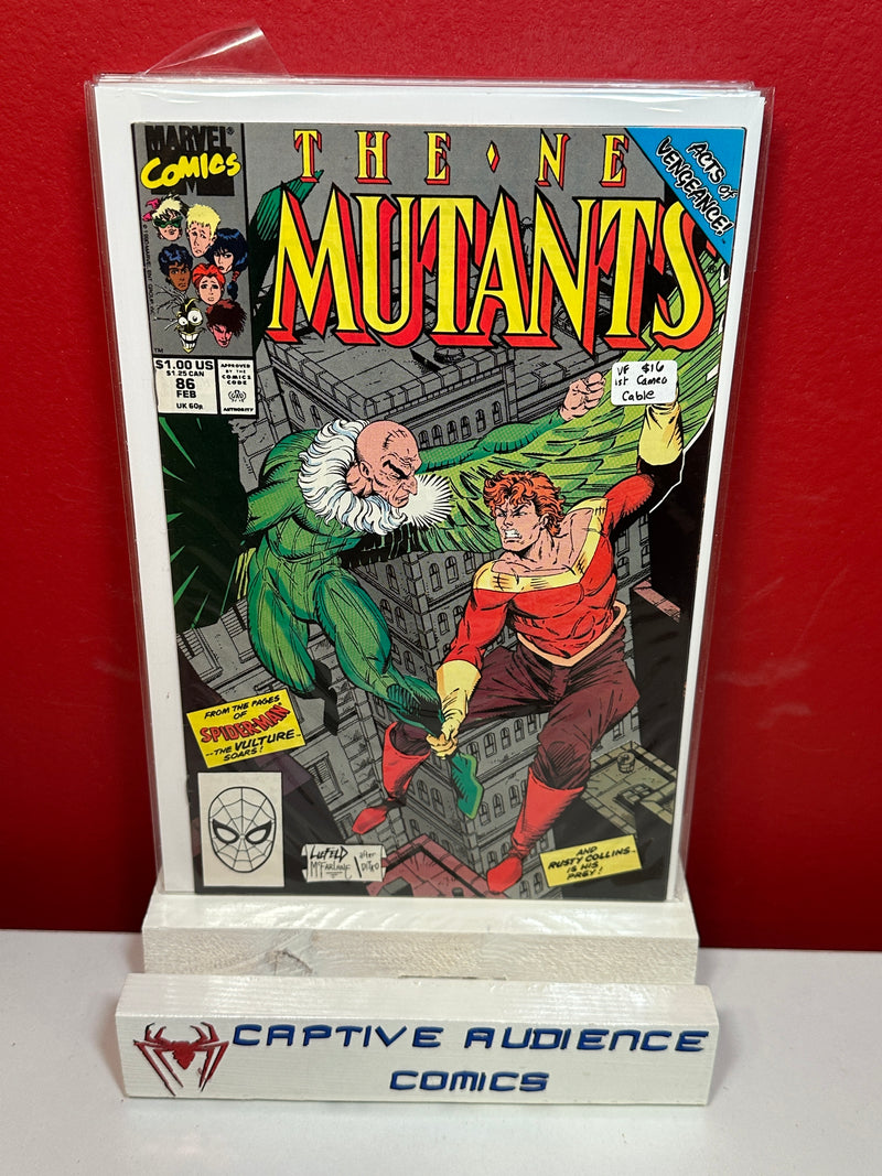 New Mutants, Vol. 1 #86 - 1st Cameo Cable - VF