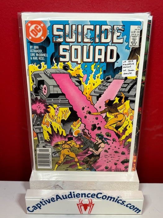 Suicide Squad, Vol. 1 #23 - Newsstand Variant - 1st Cameo Oracle - VF
