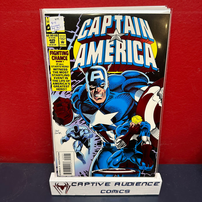 Captain America, Vol. 1 #425 - Embossed Red Foil Cover - NM