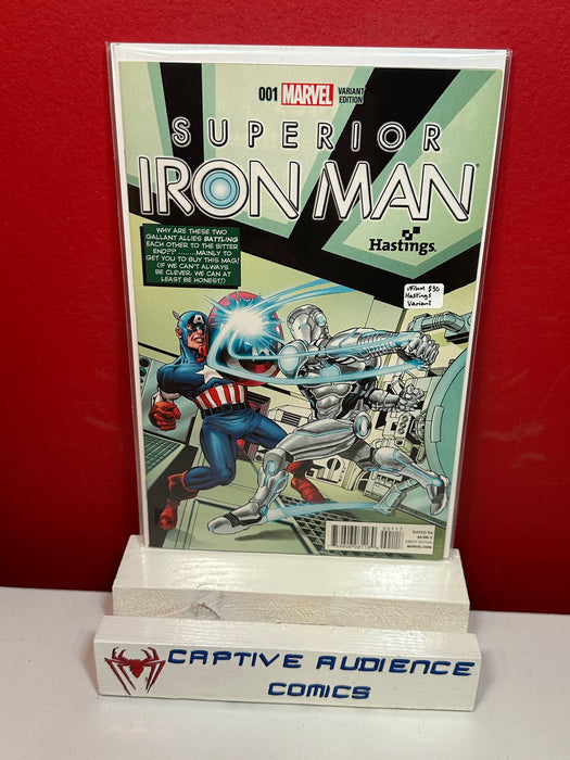Superior Iron Man #1 - Hastings Variant - VF/NM