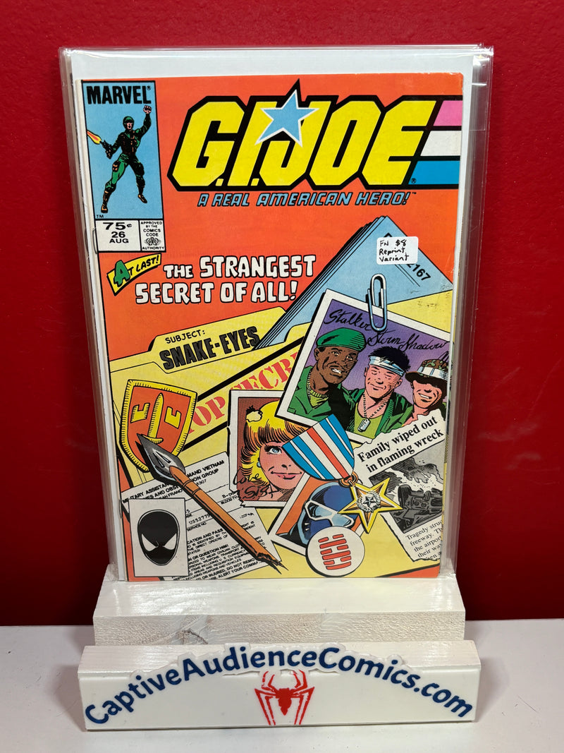 G.I. Joe: A Real American Hero #26 - Reprint Variant - FN