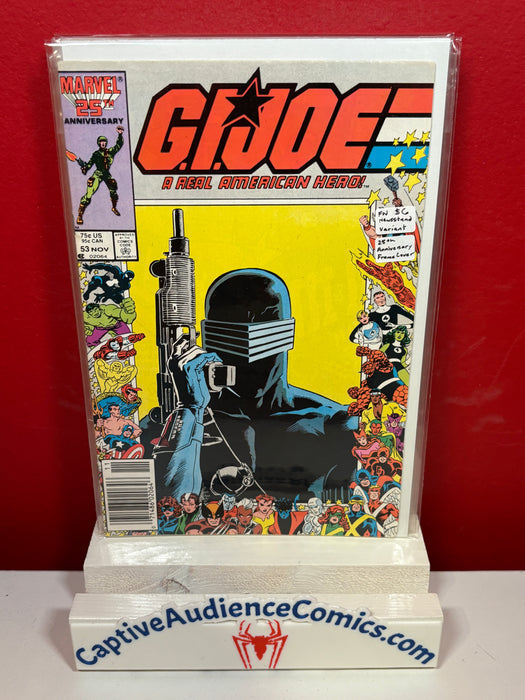 G.I. Joe: A Real American Hero #53 - Newsstand Variant - 25th Anniversary Frame Cover - FN