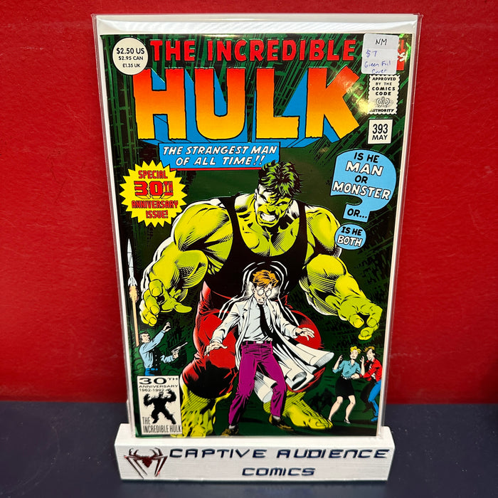 Incredible Hulk, Vol. 1, The #393 - Green Foil Cover - NM