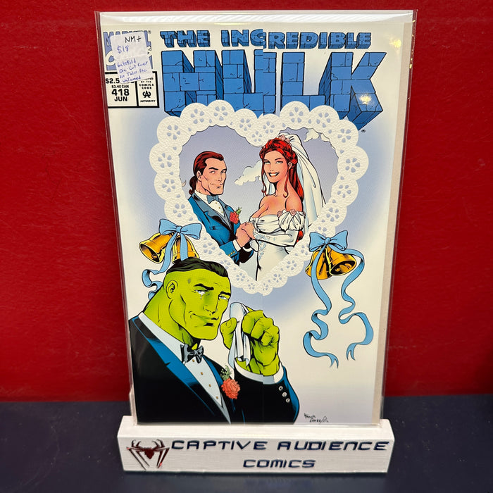 Incredible Hulk, Vol. 1, The #418 - Galefold Die-cut Cover - 1st Talus Pae Watomes - NM+