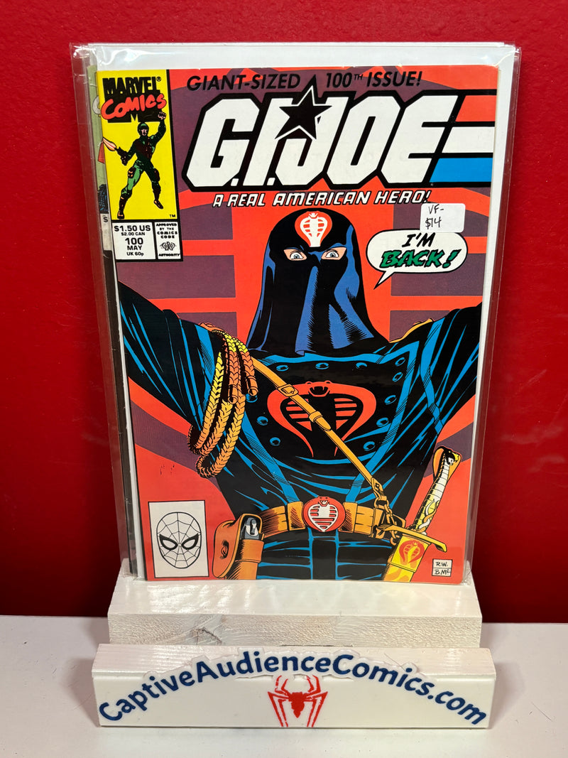 G.I. Joe: A Real American Hero #100 - VF-