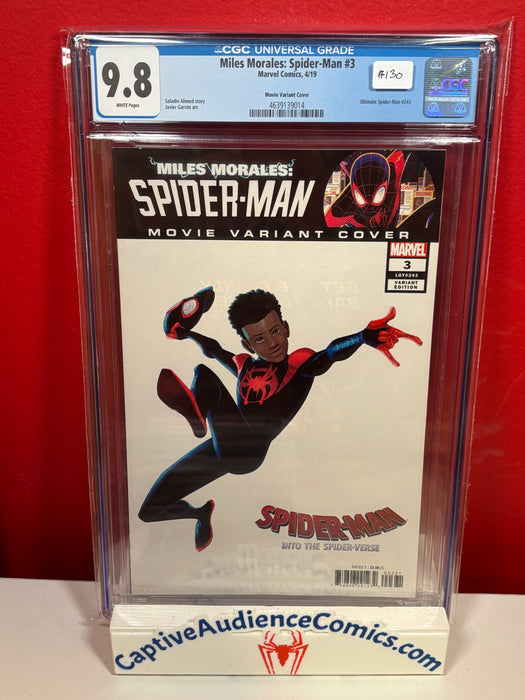Miles Morales: Spider-Man #3 - Movie Variant - CGC 9.8