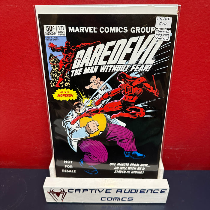 Daredevil, Vol. 1 #171 - Marvel Legends Reprint First Daredevil Kingpin Battle - FN/VF