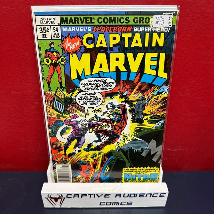 Captain Marvel, Vol. 1 #54 - VF-