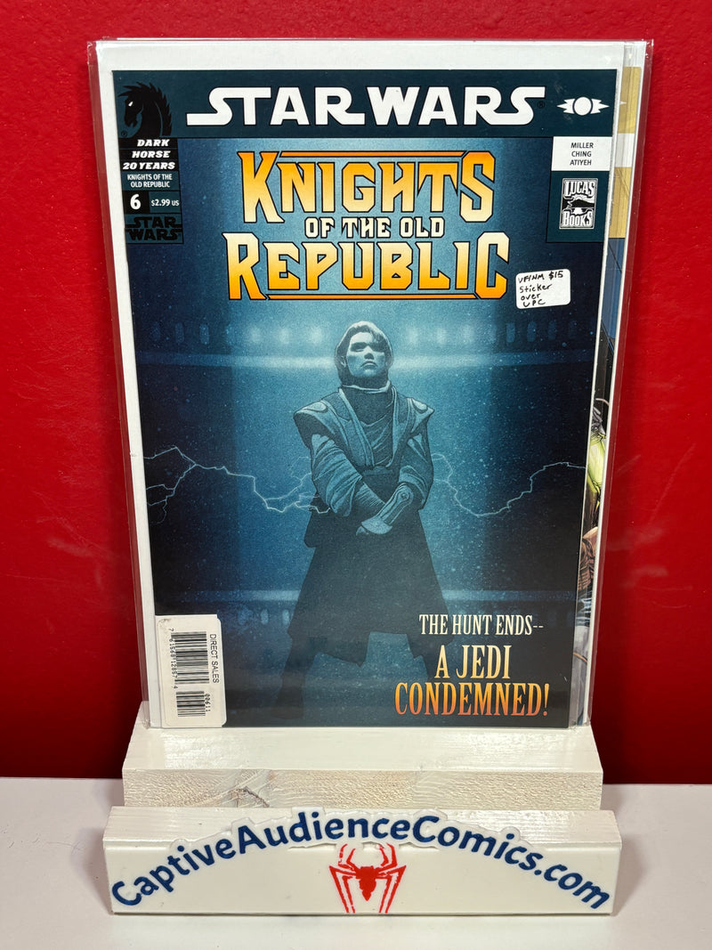 Star Wars: Knights of the Old Republic #6 - Sticker over UPC - VF/NM