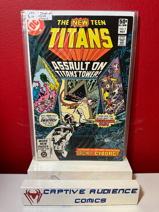 New Teen Titans, The Vol. 1 #7 - Death of Silas Stone - VF+